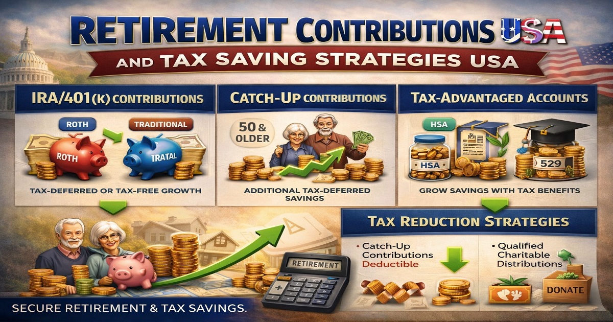 Retirement Contributions and Tax Saving Strategies USA