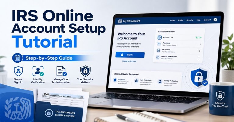 IRS Online Account Setup Tutorial