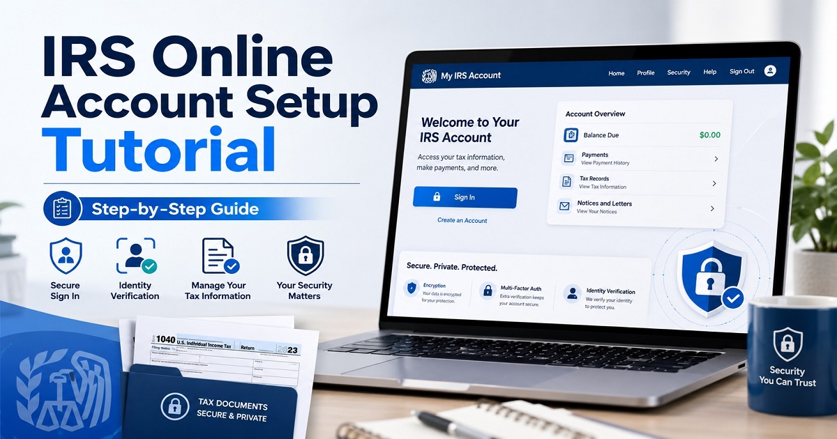 IRS Online Account Setup Tutorial