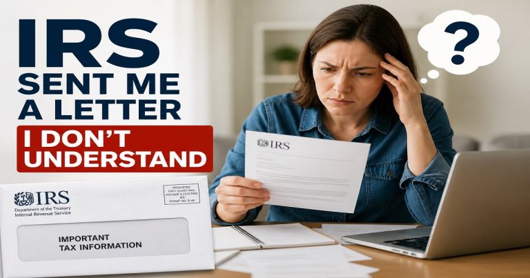IRS Sent Me a Letter I Don’t Understand