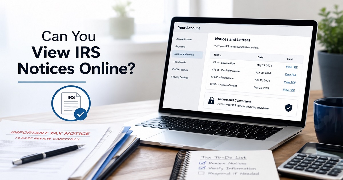 Can You View IRS Notices Online