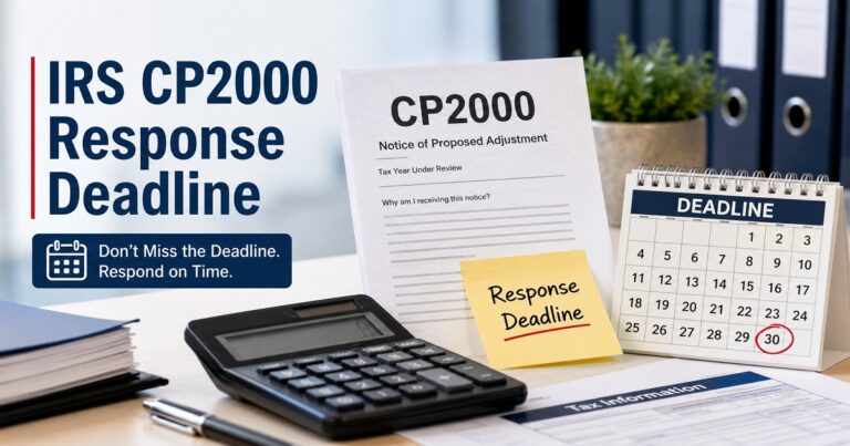 IRS CP2000 Response Deadline