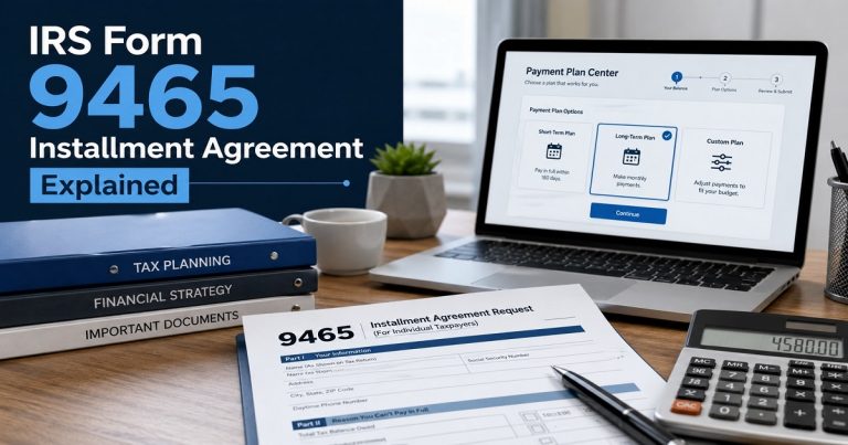 IRS Form 9465 Installment Agreement